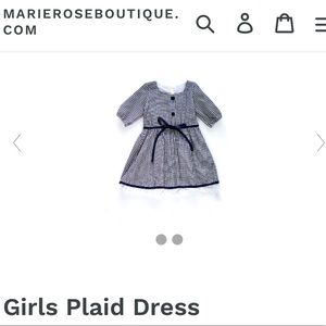 Girls Plaid Dress